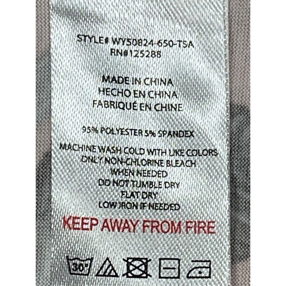 Tahari Pink/Silver Camp Shirt & Short Pajama Set SIZE-XL - Picture 9 of 13